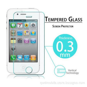 Premium Tempered Glass Screen Protector for iPhone 6 5 5s 4 4s Toughened Protective Film with 2.5D 9h 0.3mm